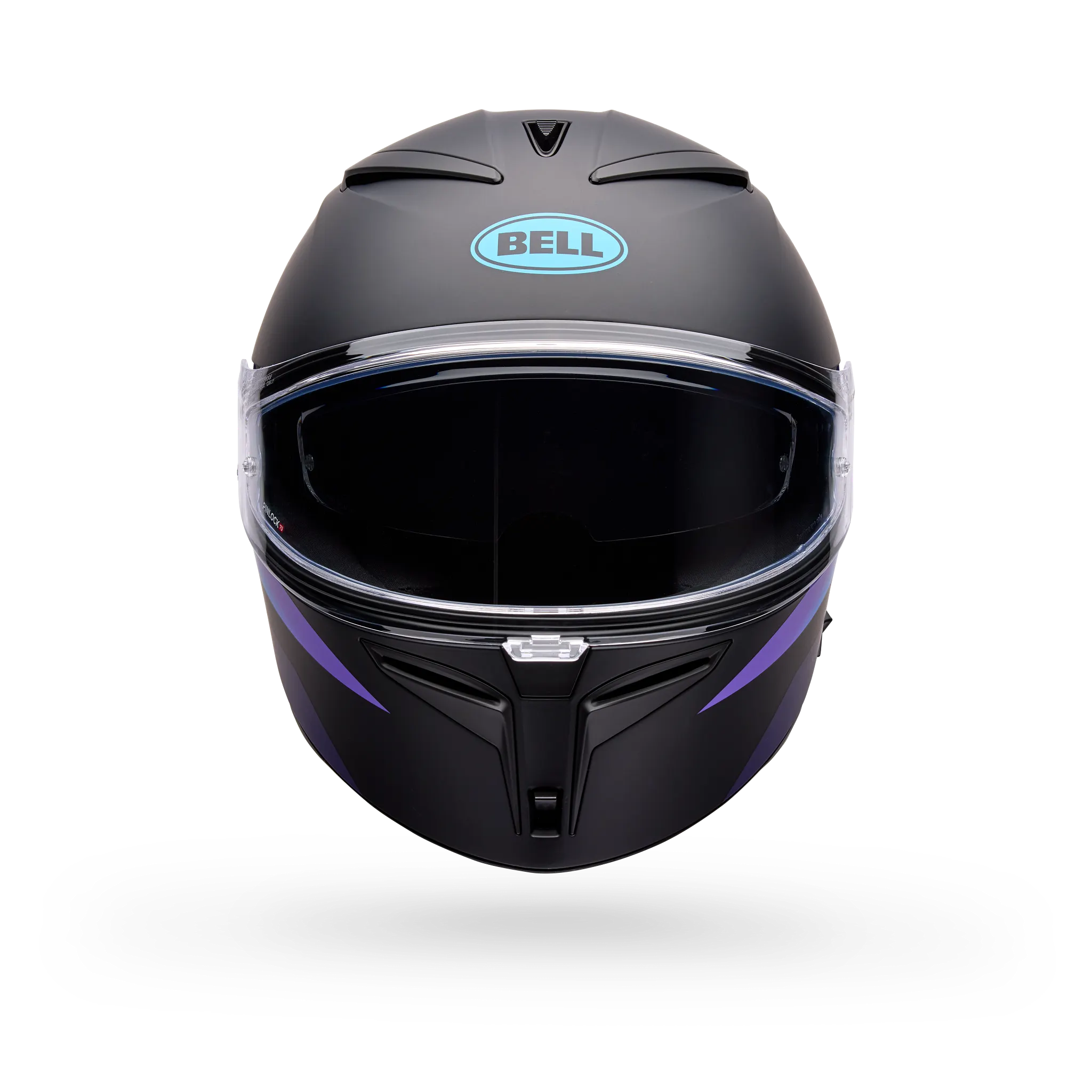 Bell Lithium Passion Full Face Motorcycle Helmet - Black/Purple - Front View