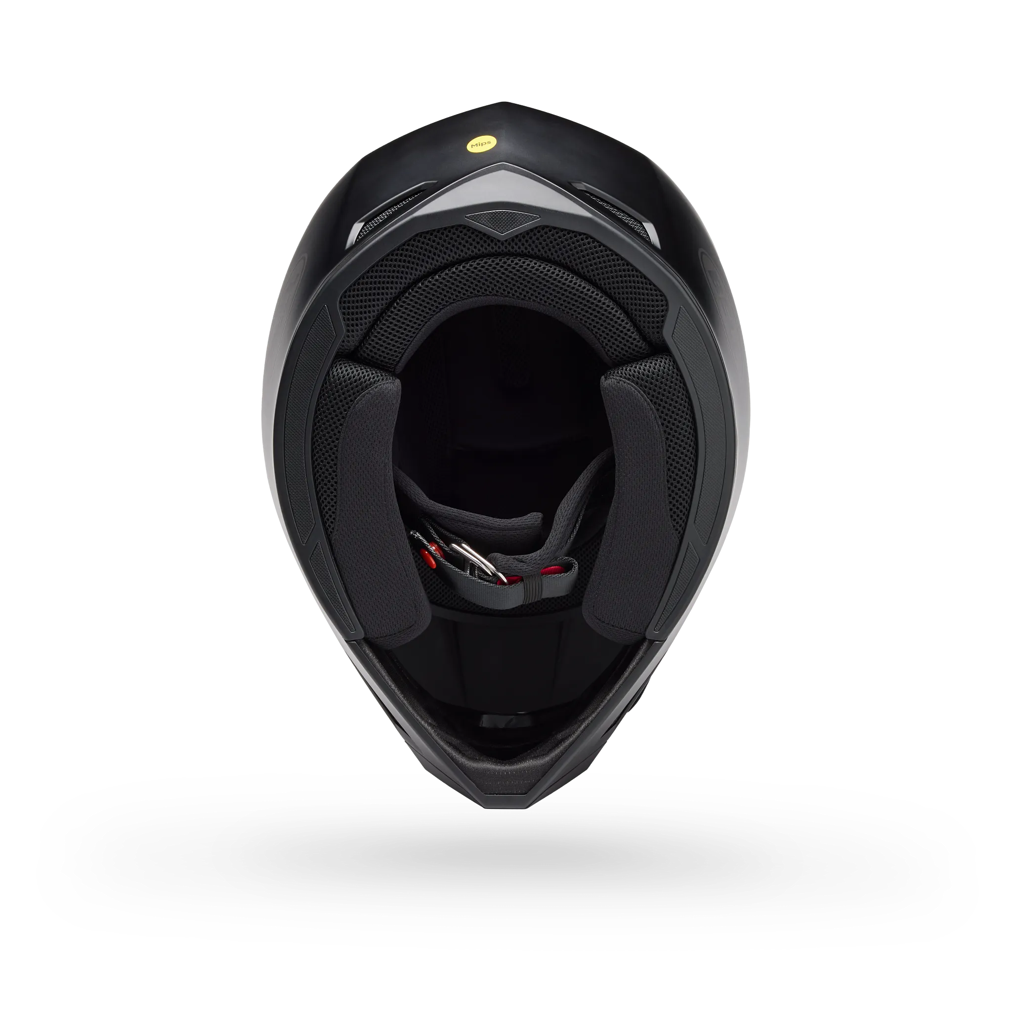 Bell MX-10 Mips Solid Motorcycle Helmet - Matte Black - Bottom View