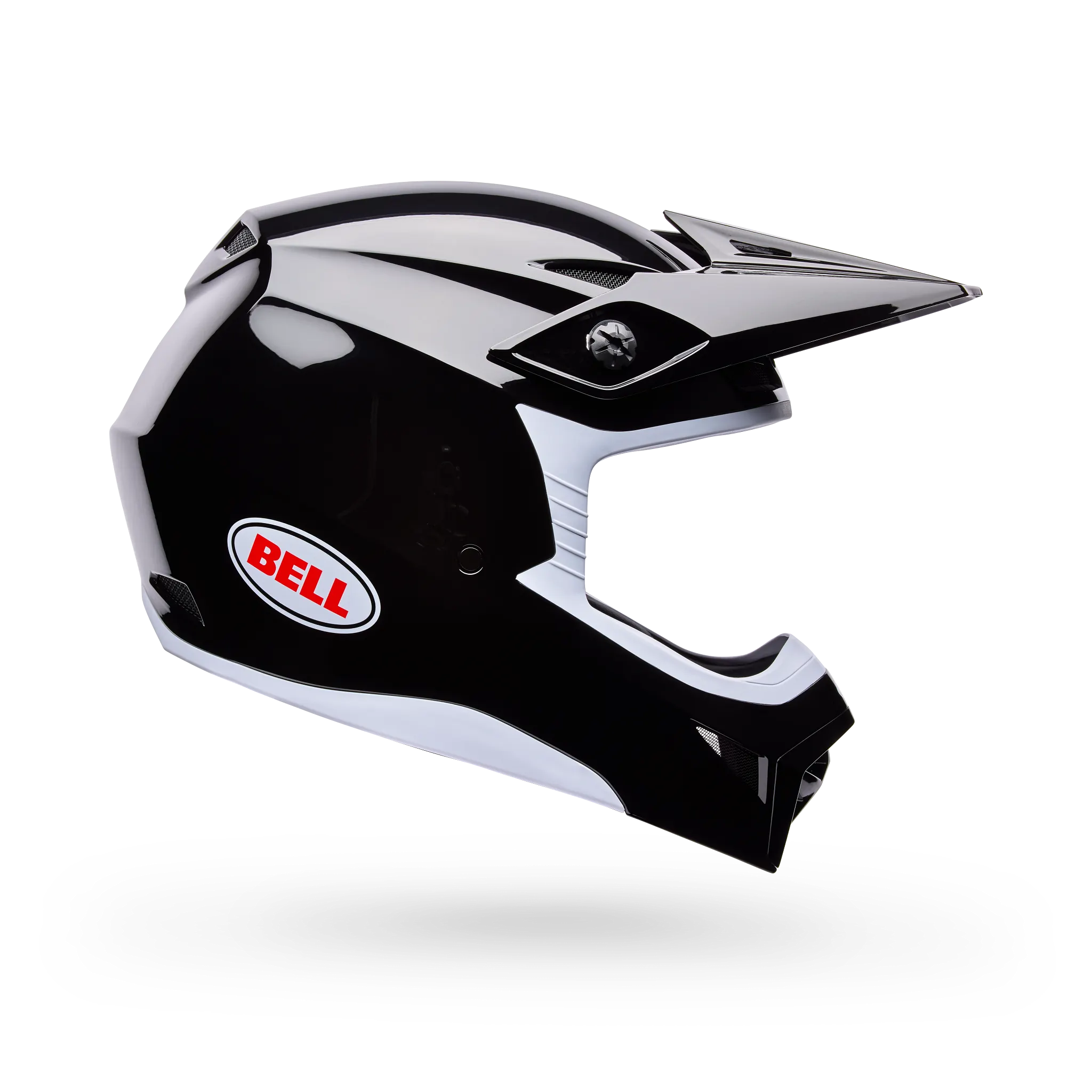 Bell MX-10 Mips Solid Motorcycle Helmet - Black - Side View