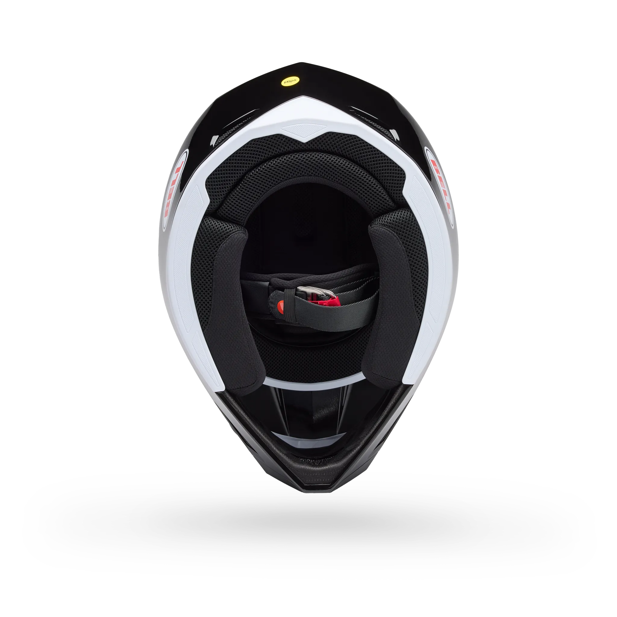 Bell MX-10 Mips Solid Motorcycle Helmet - Black - Bottom View