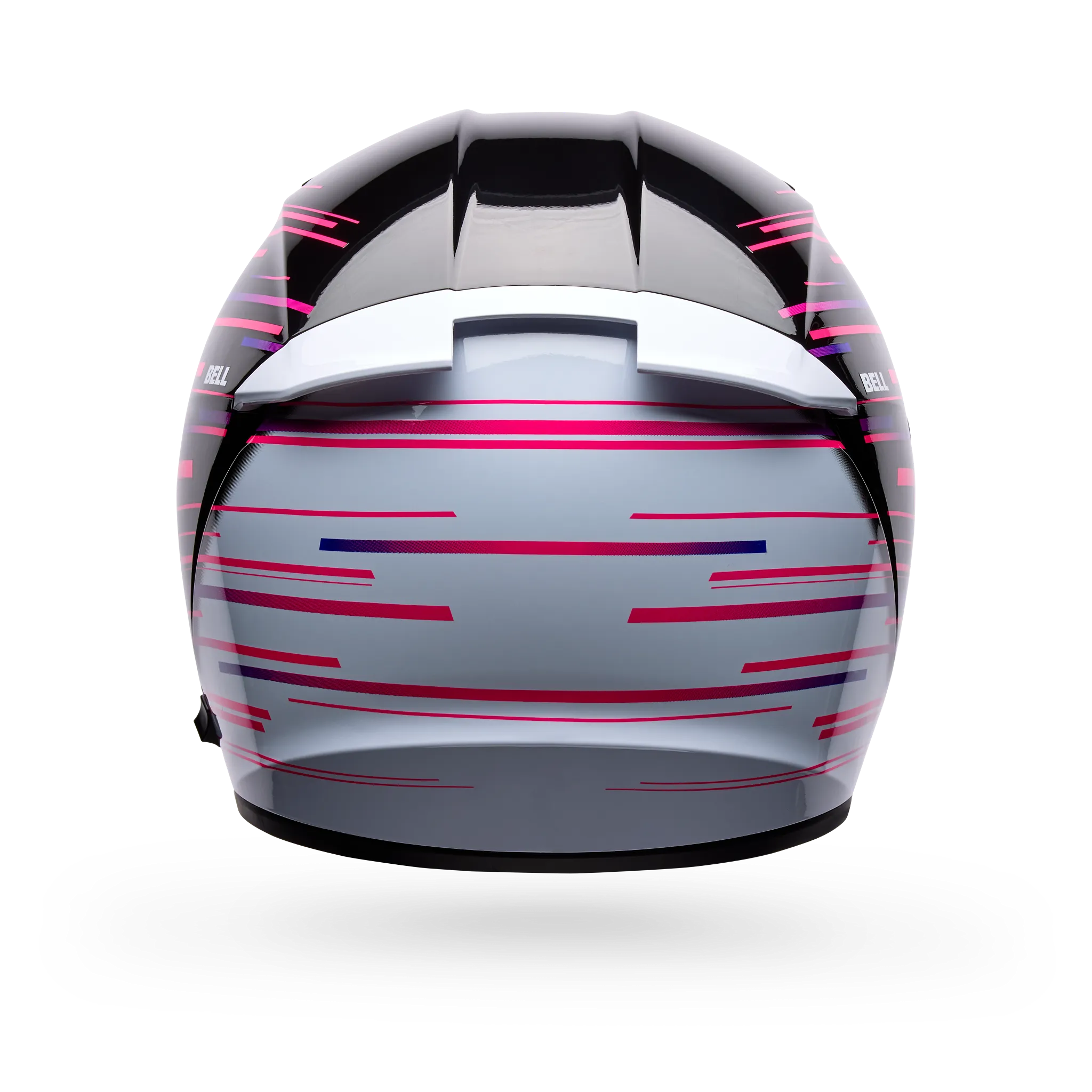 Bell Lithium Velo Full Face Motorcycle Helmet - Black/Purple - Back View