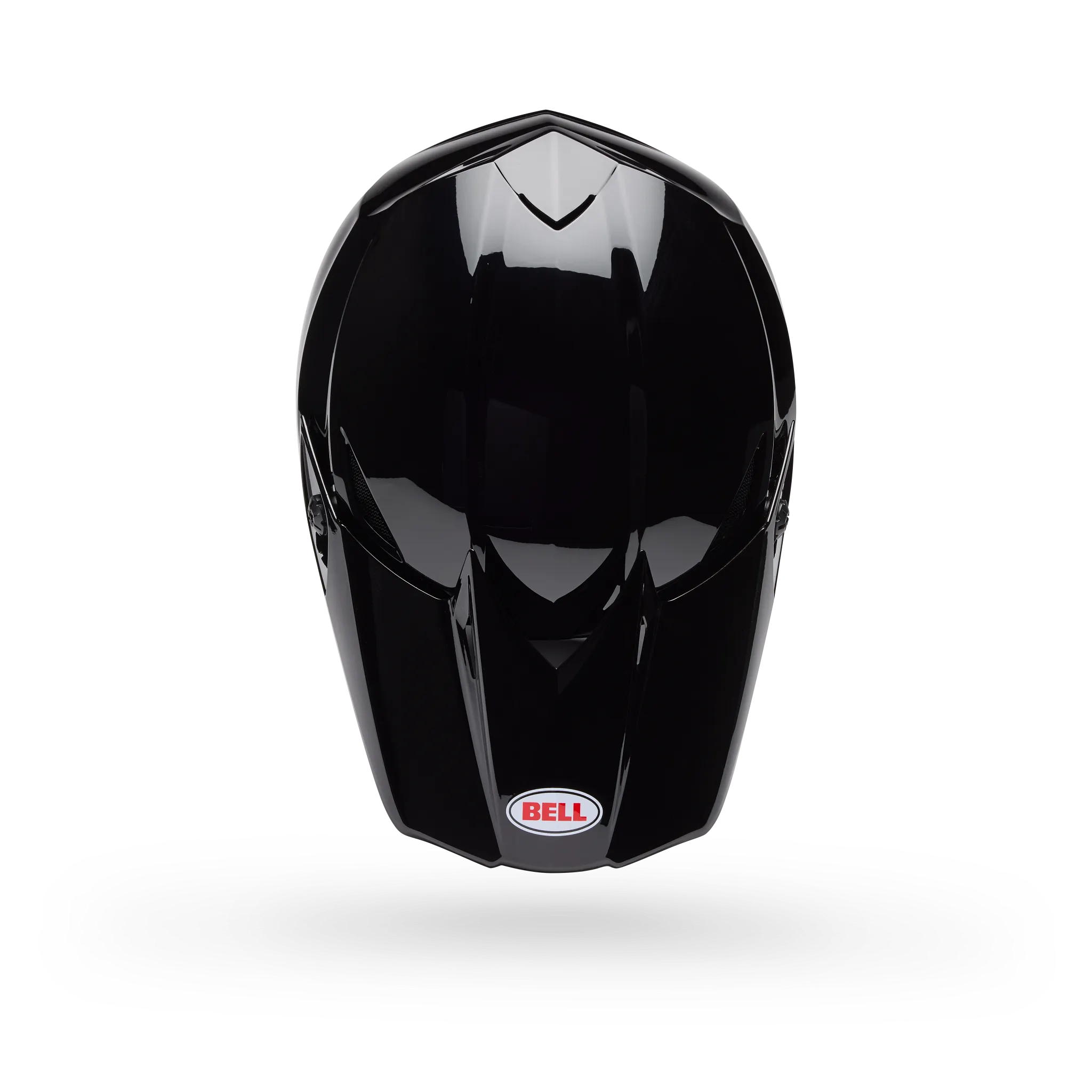 Bell MX-10 Mips Solid Motorcycle Helmet - Black - Top View