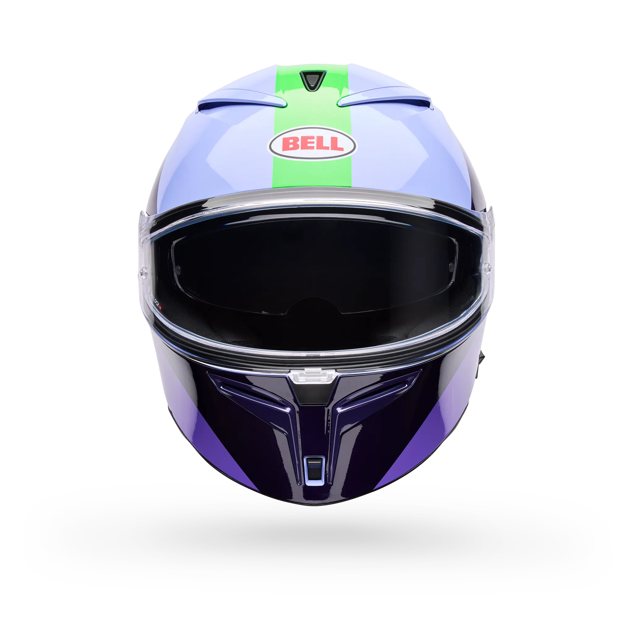 Bell Lithium Mips Bash Full Face Motorcycle Helmet - Purple - Front View