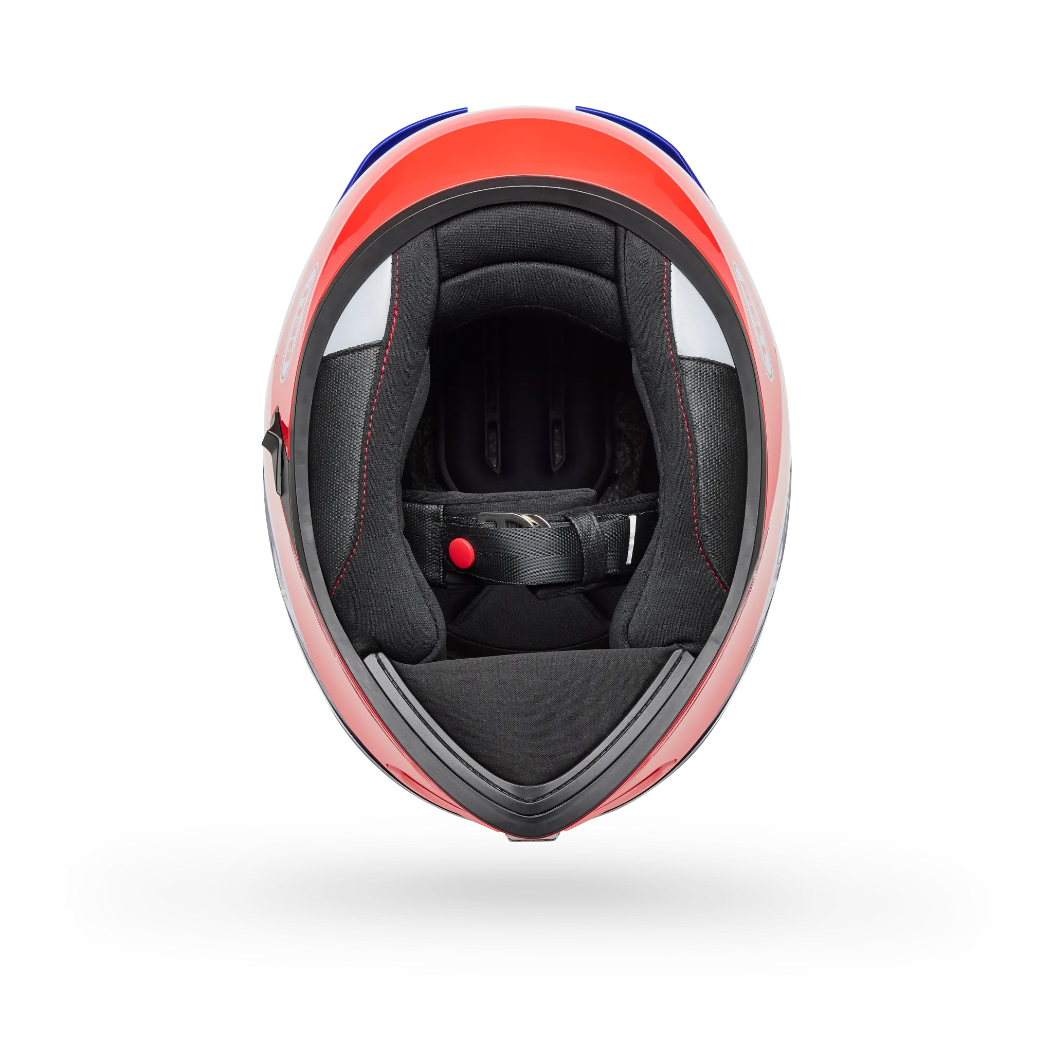 Bell Lithium Motion Full Face Motorcycle Helmet - Blue/Red - Bottom View