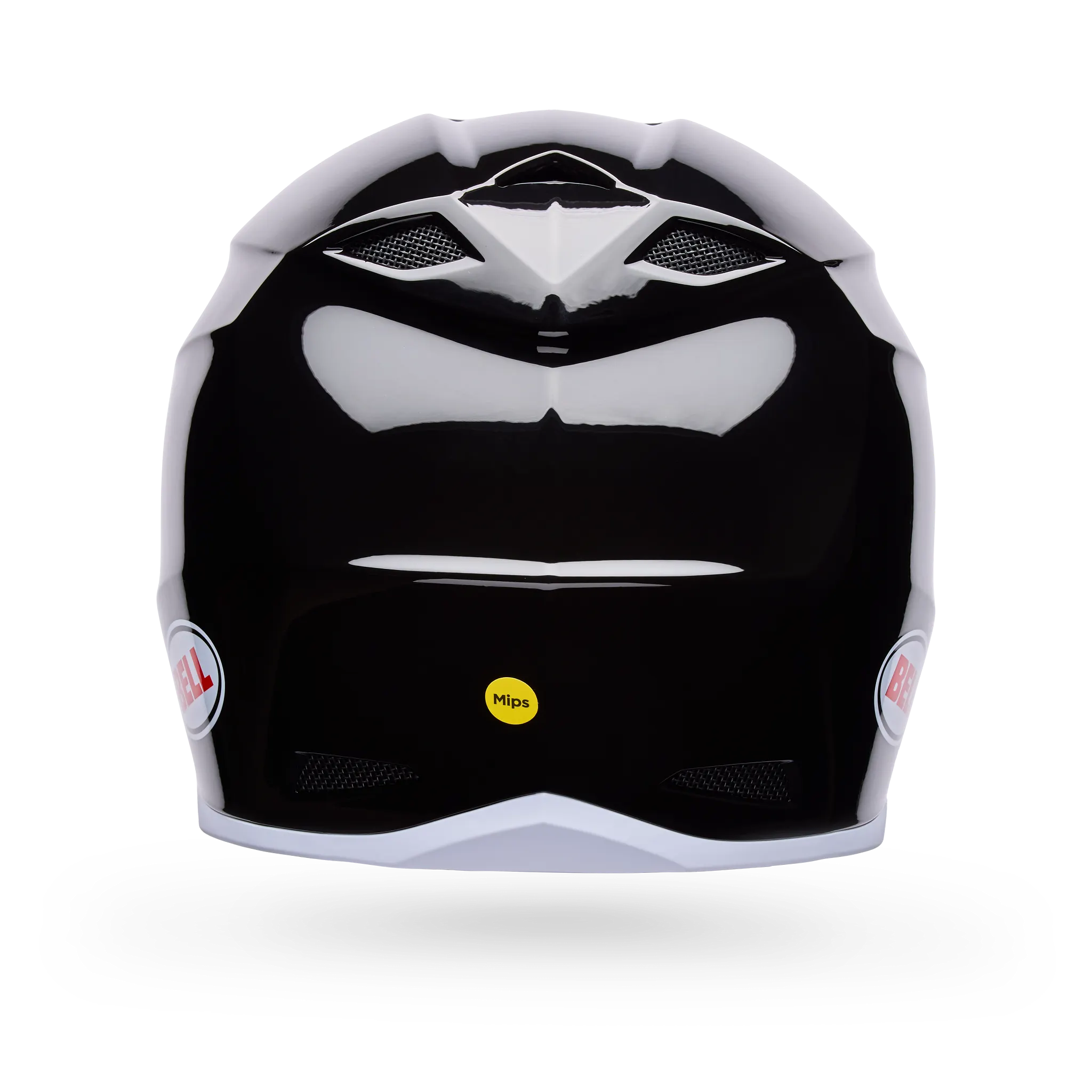 Bell MX-10 Mips Solid Motorcycle Helmet - Black - Back View