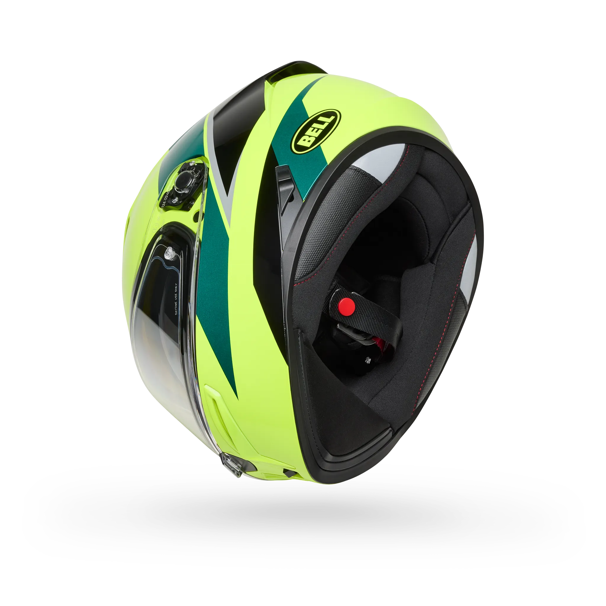 Bell Lithium Flip Full Face Motorcycle Helmet - Yellow - Bottom Side View
