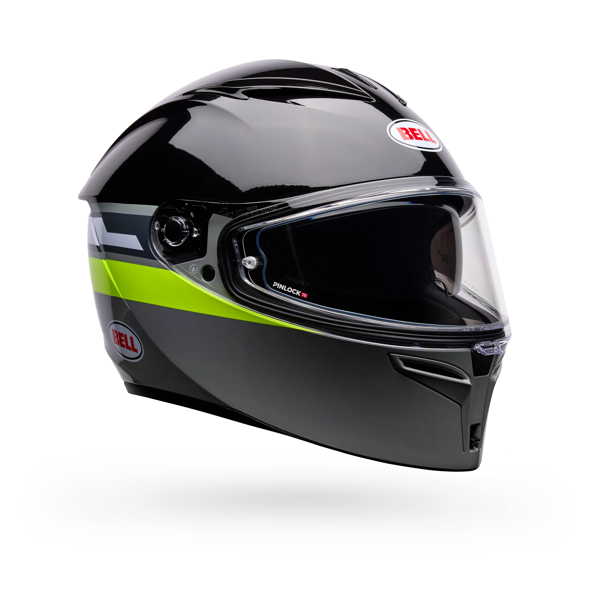Bell Lithium Motion Full Face Motorcycle Helmet - Gray/Green - Main