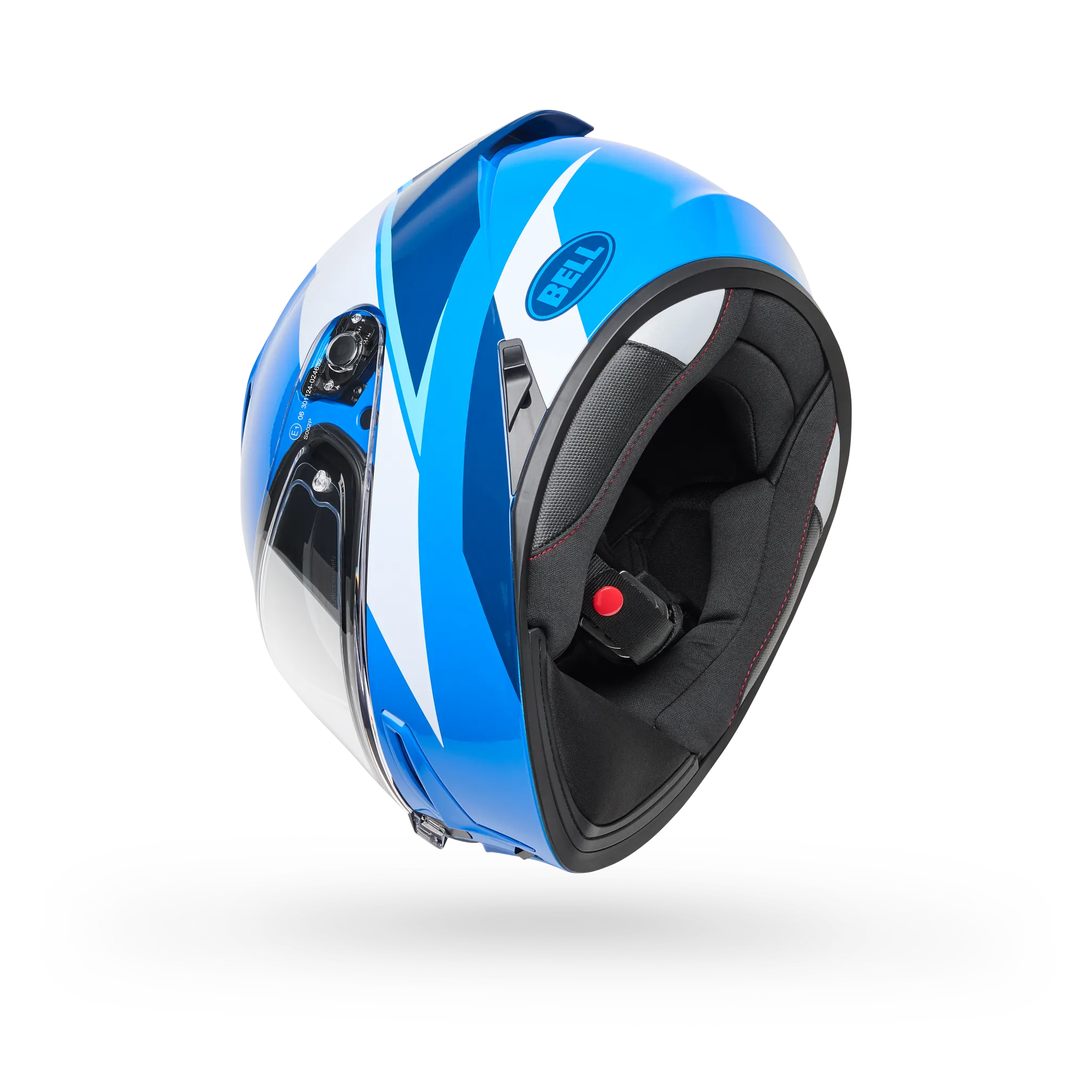 Bell Lithium Flip Full Face Motorcycle Helmet - Blue - Bottom Side View