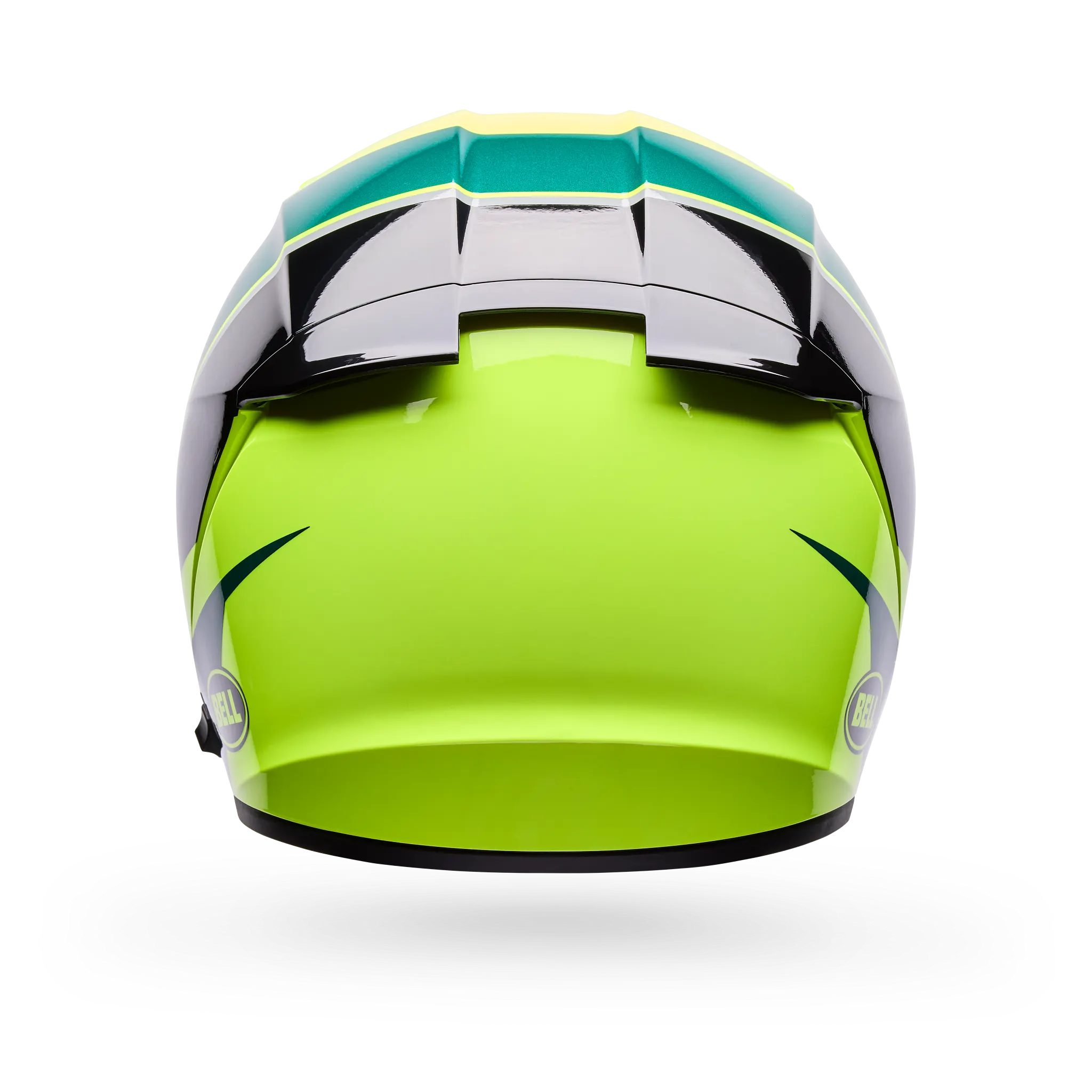 Bell Lithium Flip Full Face Motorcycle Helmet - Yellow - Back View