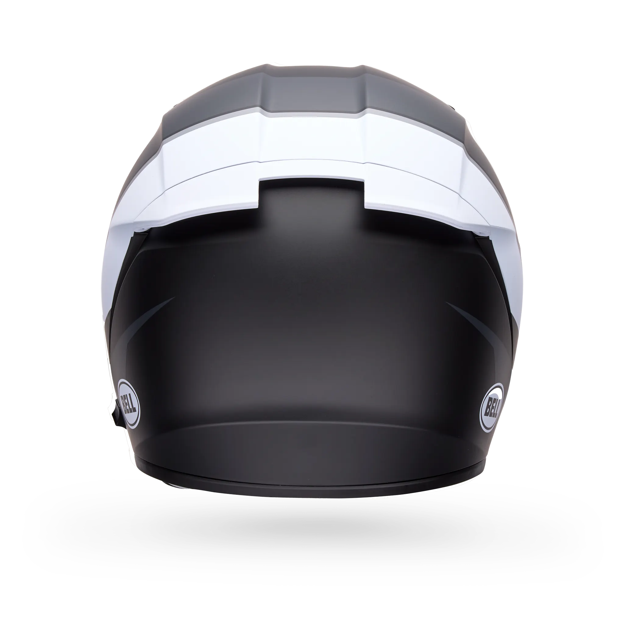 Bell Lithium Flip Full Face Motorcycle Helmet - Black/White - Back View
