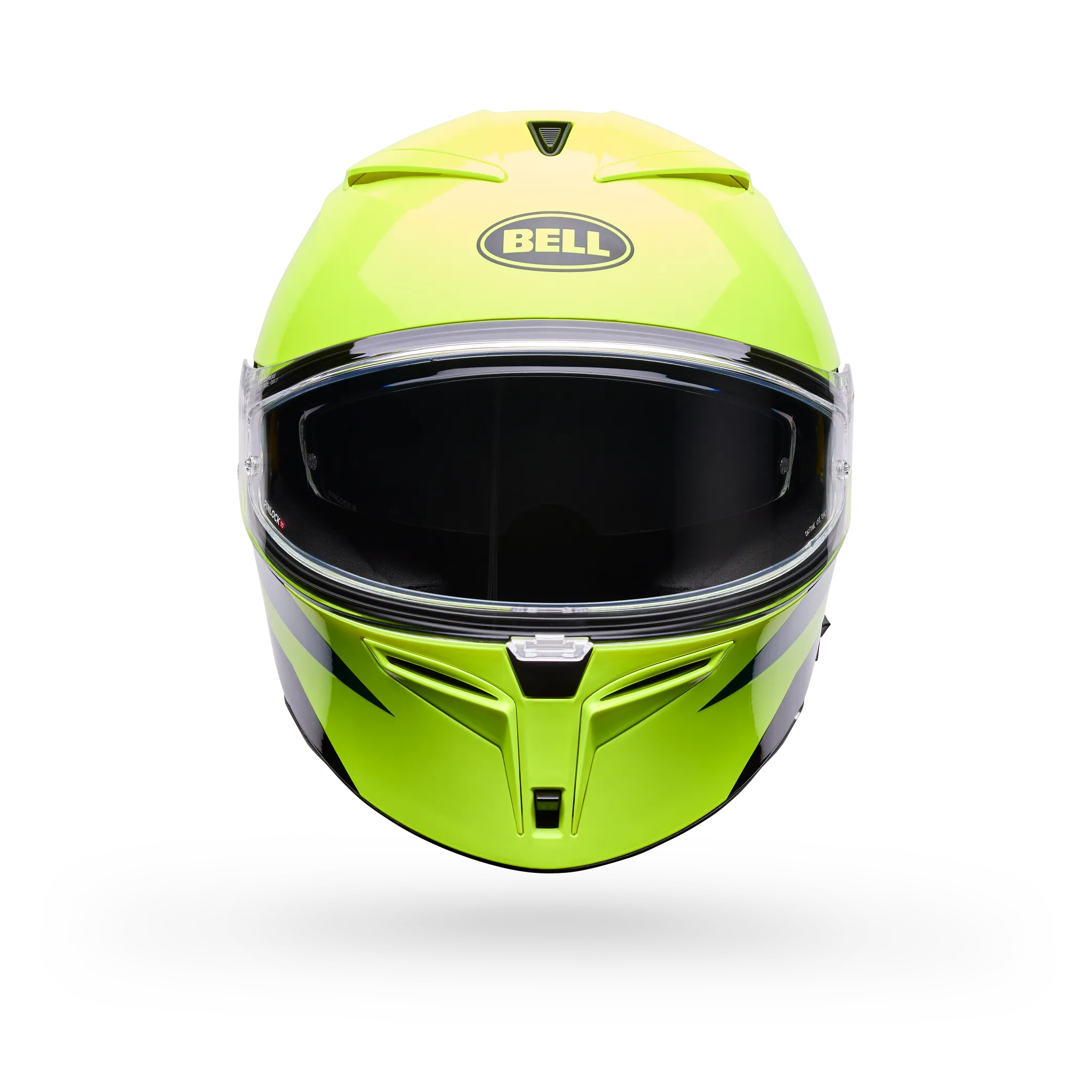 Bell Lithium Flip Full Face Motorcycle Helmet - Yellow - Front View