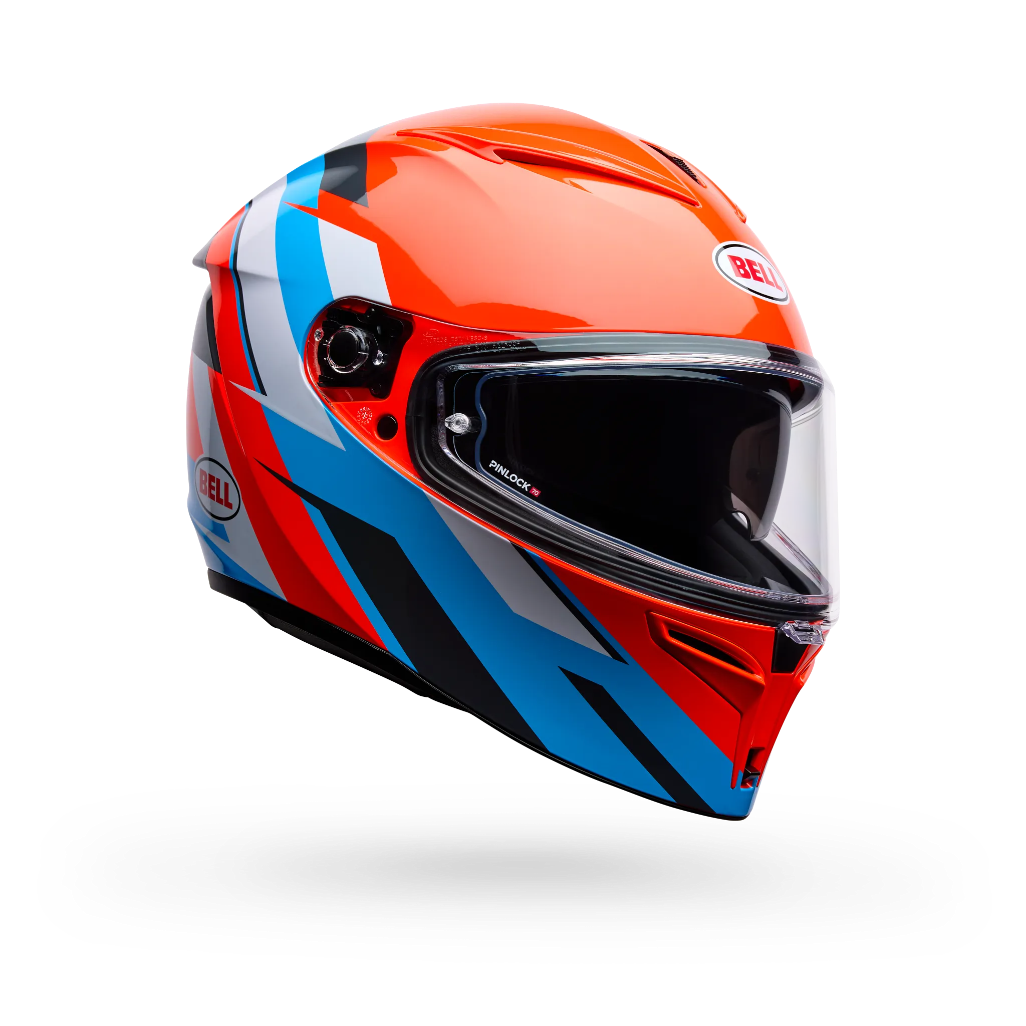 Bell Lithium Nova Full Face Motorcycle Helmet - Orange/Blue - Main