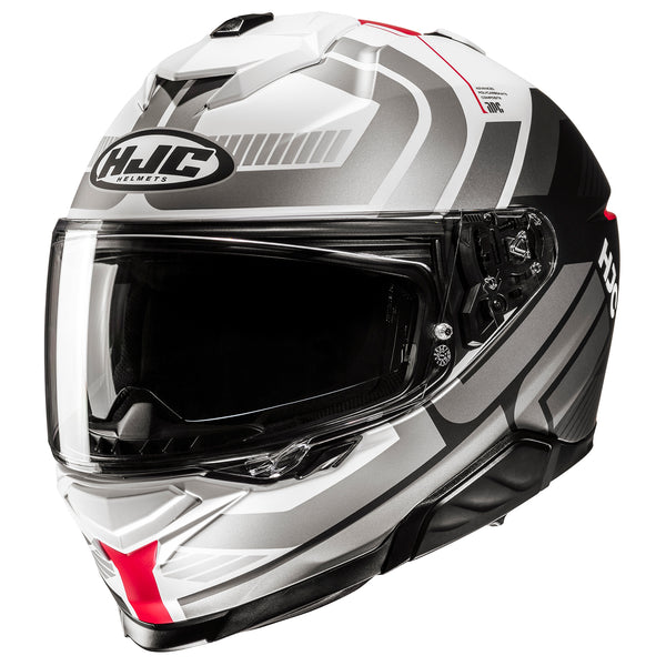 バイク Motorcycle Helmet HJC i71 Full face Semi flat Titanium - Size M hjc-i71-helmet-solid-gloss-