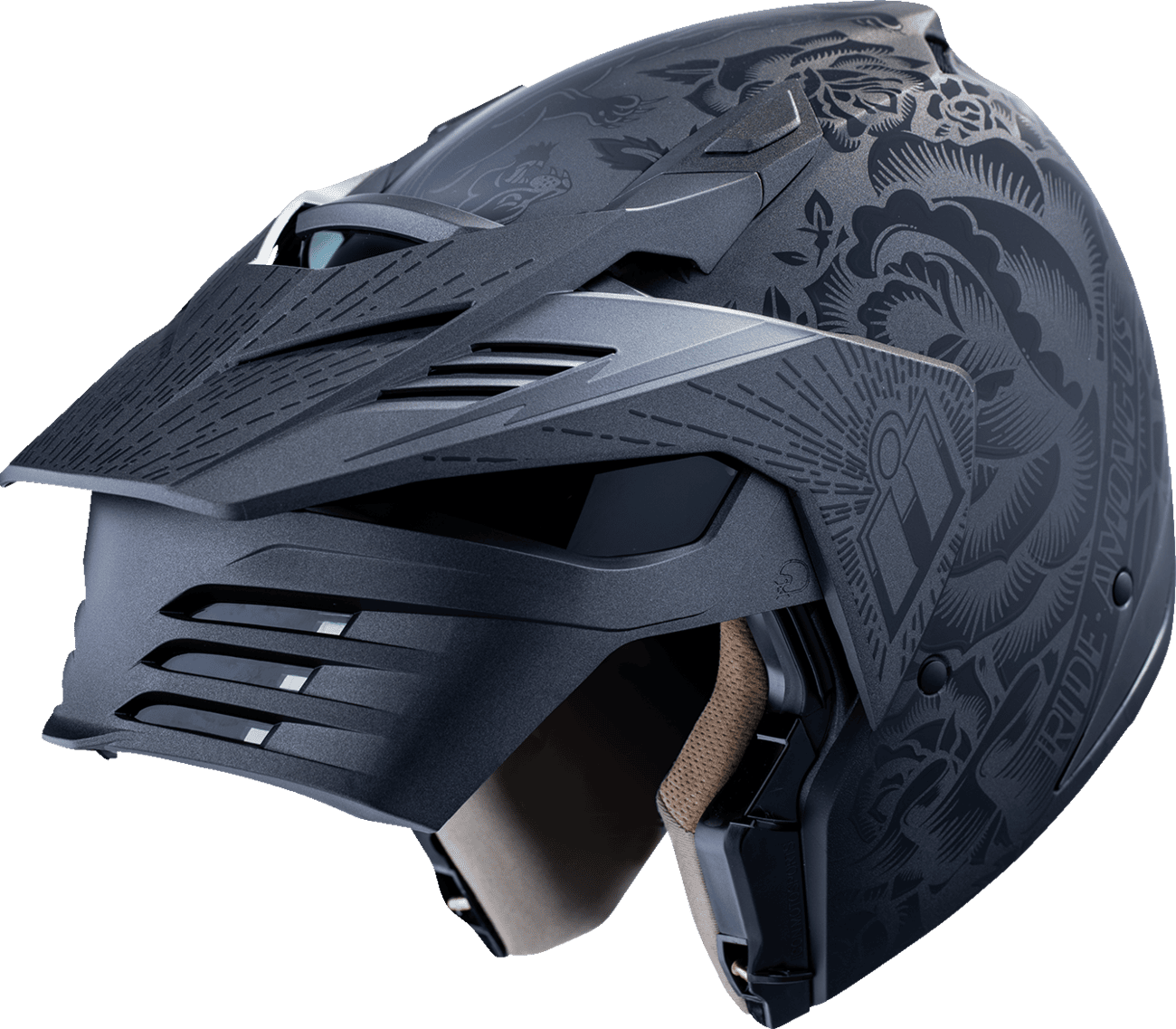Icon Elsinore Darkgard Modular Motorcycle Helmet