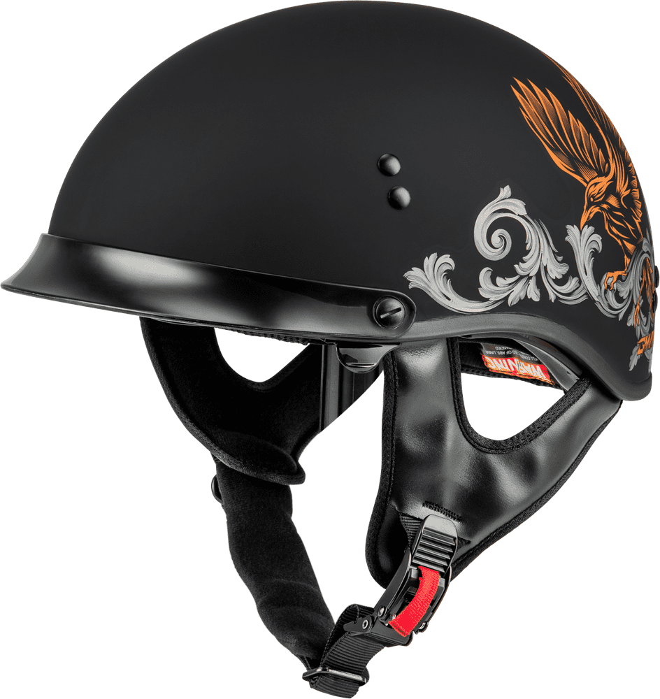 HH-65 Corvus Helmet W/Peak Matte Black/Purple/Grey Sm HH-65 Corvus Helmet W/Peak Matte Black/Purple/Grey Sm