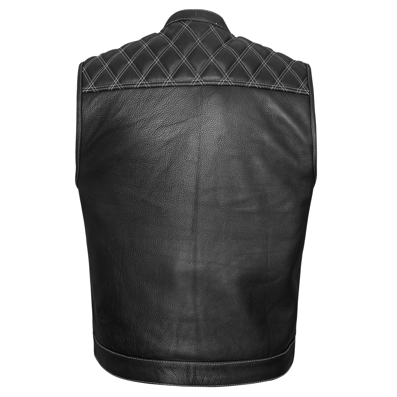 Men's Club Vest with American Flag Liner & White Stitching | TM Men's Club Vest with American Flag Liner & White Stitching | TM