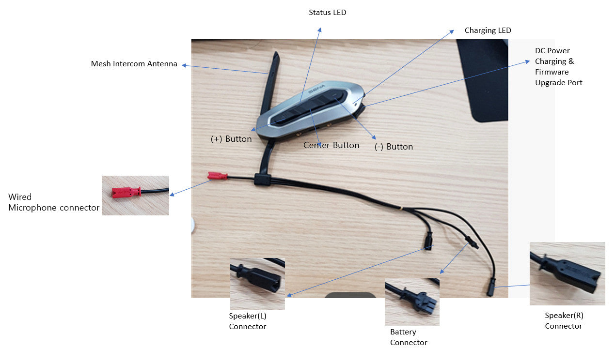 Sena SRL-EXT Mesh Bluetooth Communication System - Team Motorcycle