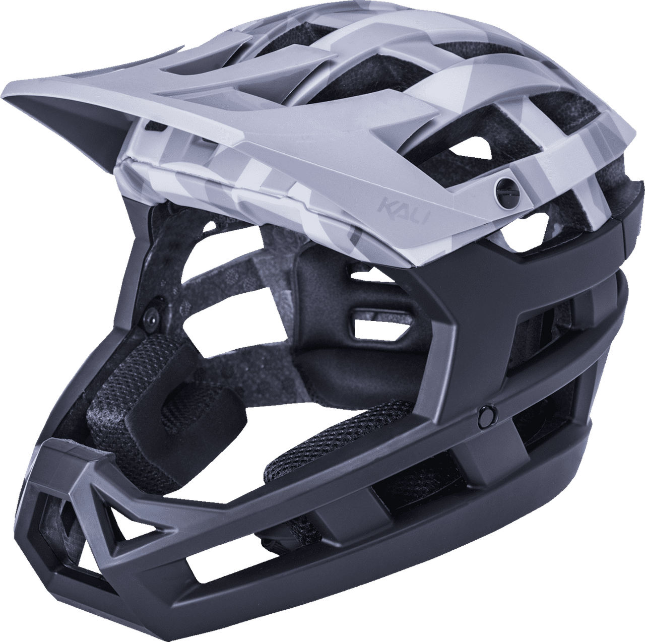 Kali-Invader-2.0-Camo-Full-Face-Bicycle-Helmet-Black-Grey-Main