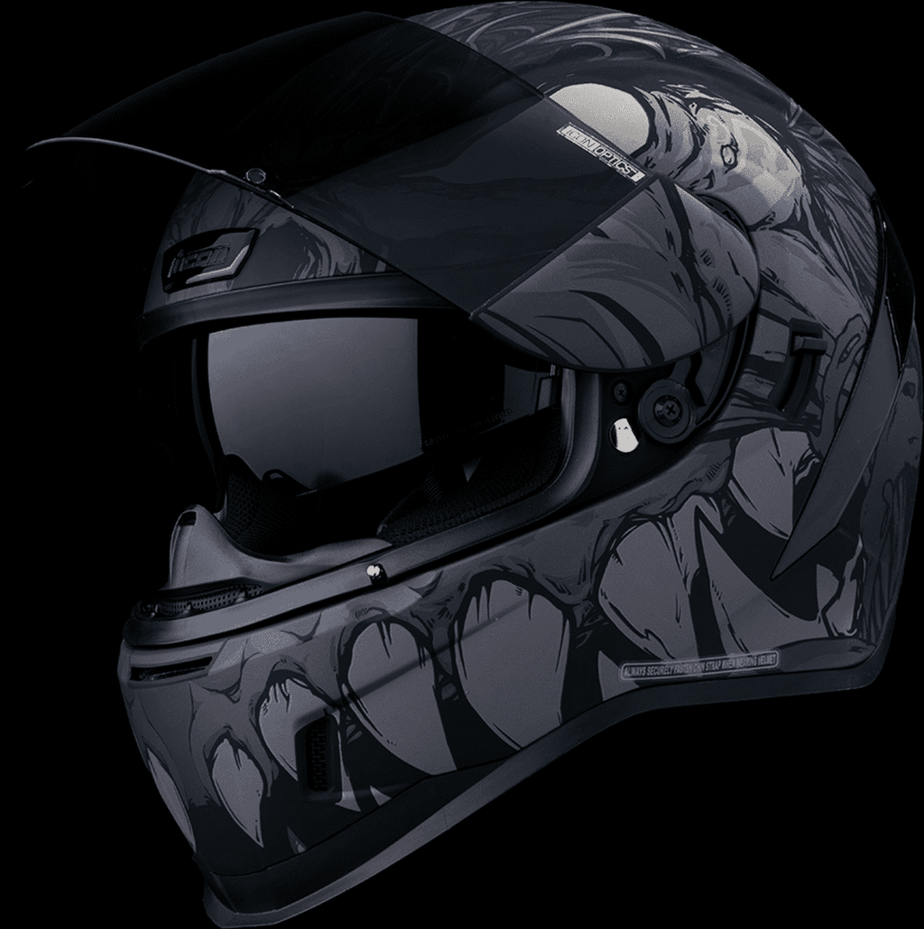 Icon Manik R Icon Airform Mips Manik'RR Dark Black Full Face Motorcycle Helmet ...