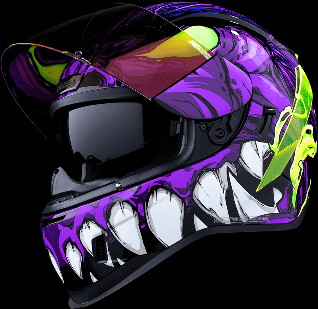 Icon Manik R Helmet Icon Airform Mips Manik'RR Purple Full Face Motorcycle Helmet - Team ...