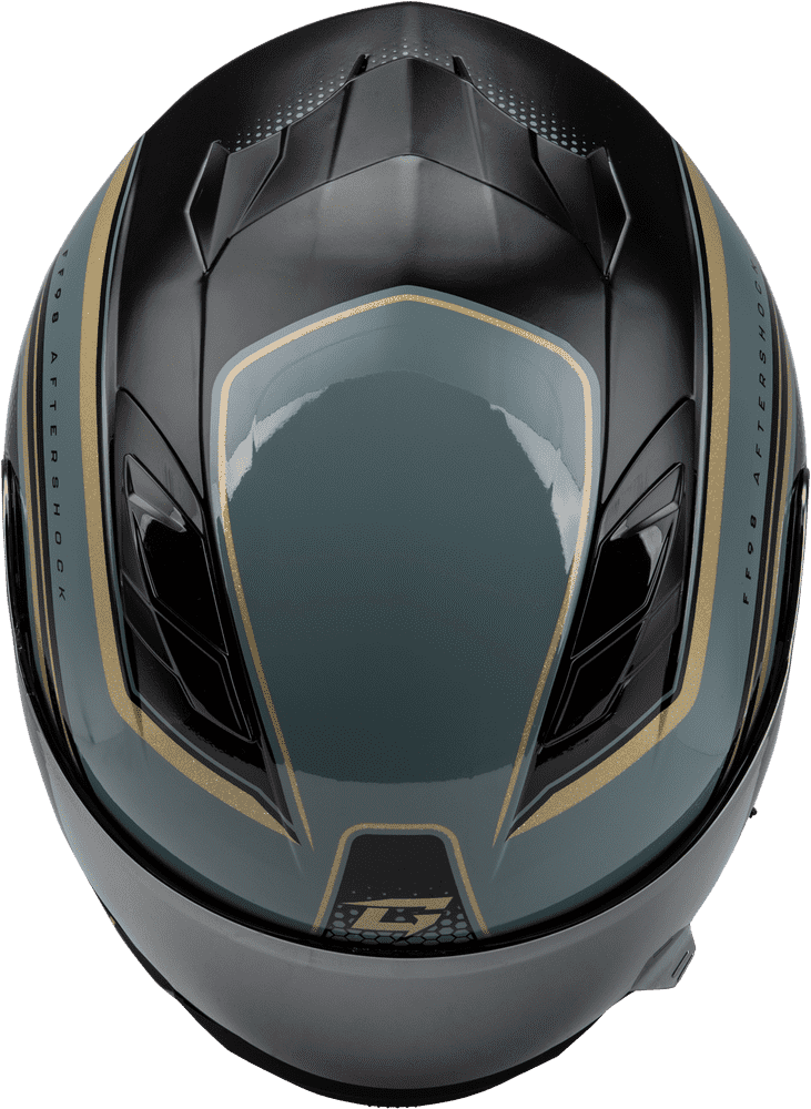 GMAX FF-98 Aftershock Helmet - Grey/Gold Metallic GMAX FF-98 Aftershock Helmet - Grey/Gold Metallic