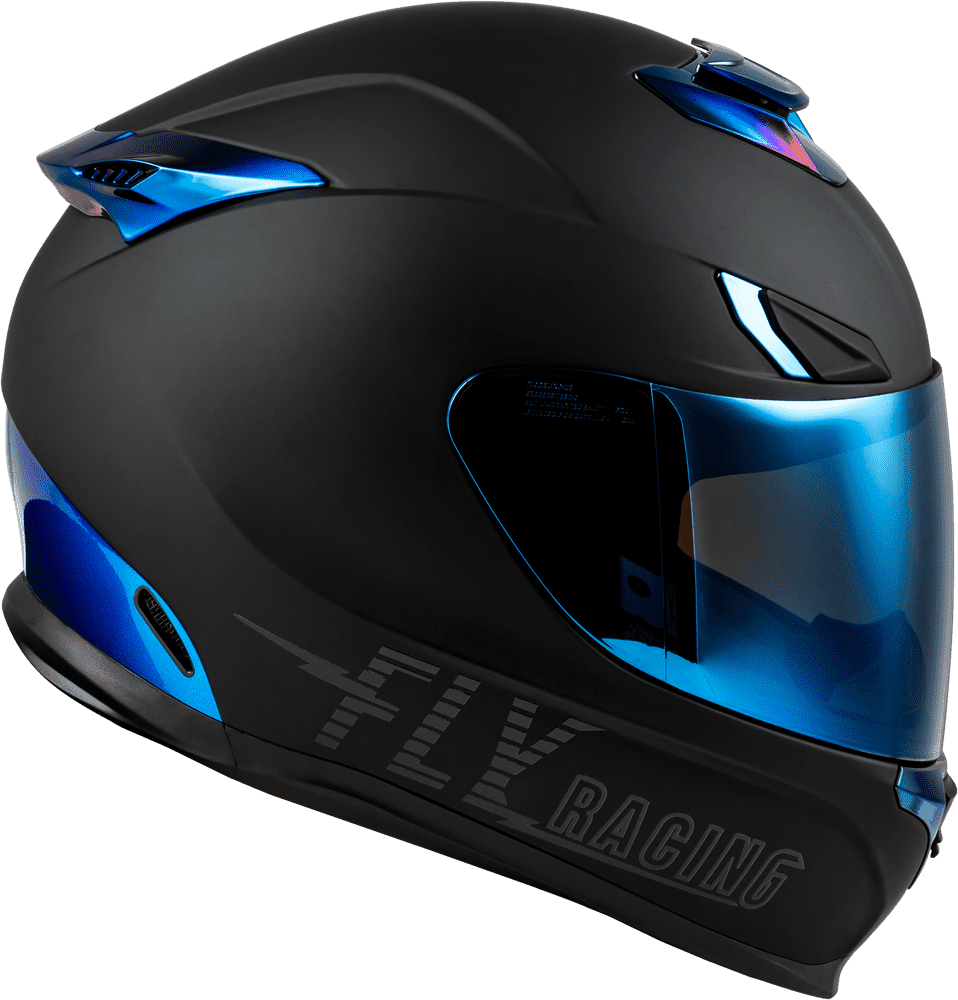 Sentinel Recon Helmet Matte Black/Blue Chrome 2x Sentinel Recon Helmet Matte Black/Blue Chrome 2x