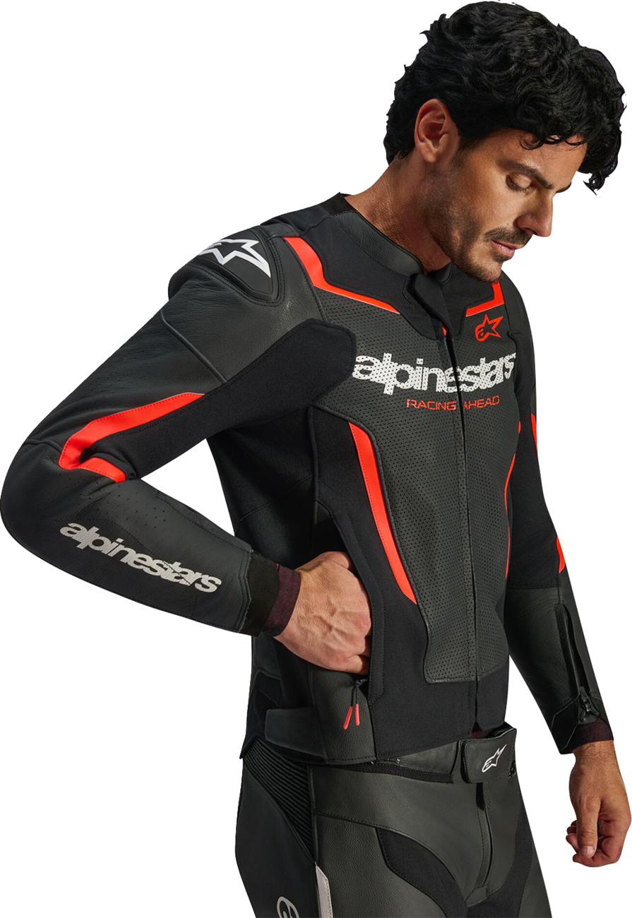 Alpinestars Men's GP Force v2 Leather Airflow Motorcycle Riding Jacket