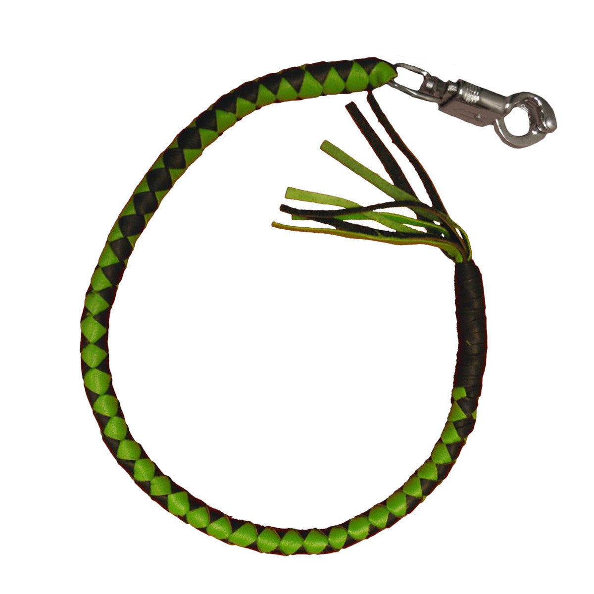 Vance Biker Motorcycle Get Back Whips - Black/Green