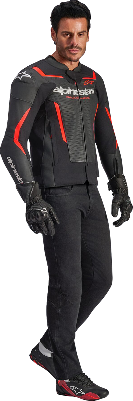Alpinestars Men's GP Force v2 Leather Airflow Motorcycle Riding Jacket