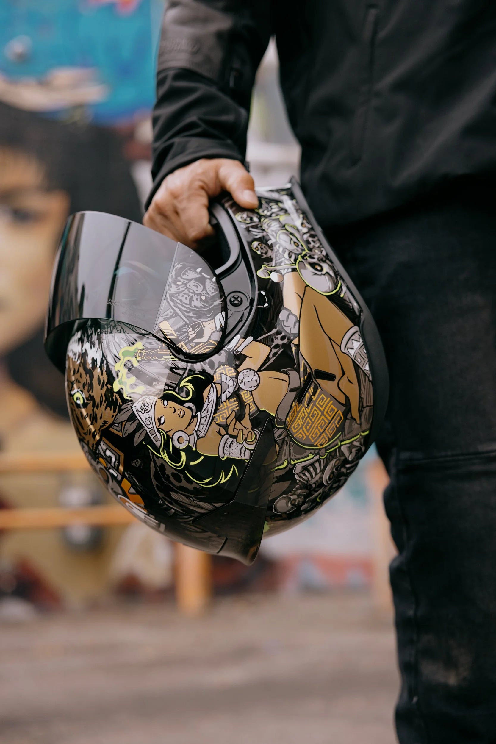 Icon Airframe Pro Aztec Nine Full Face Motorcycle Helmet