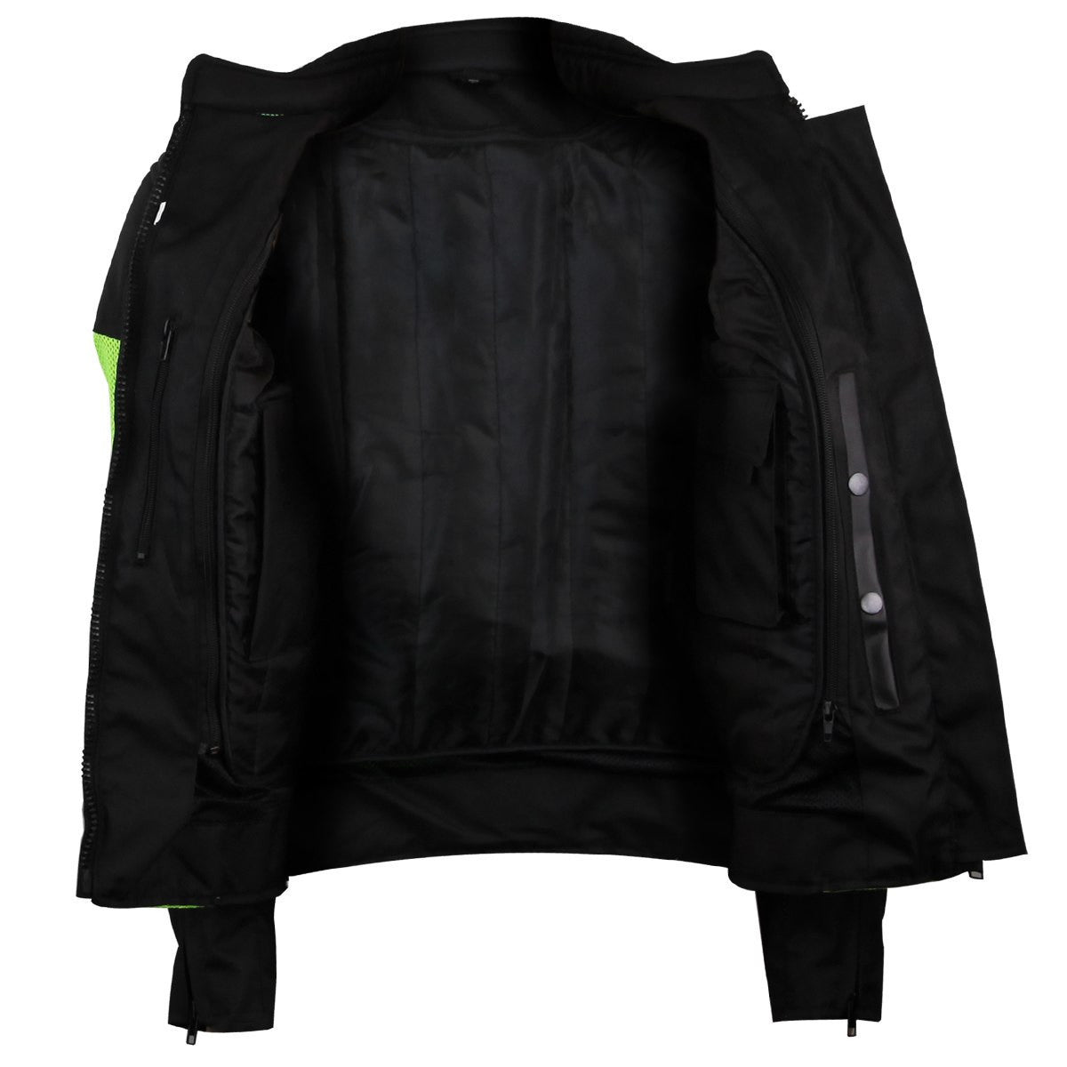 Womens High Visibility Neon Mesh Motorcycle Riding Jacket