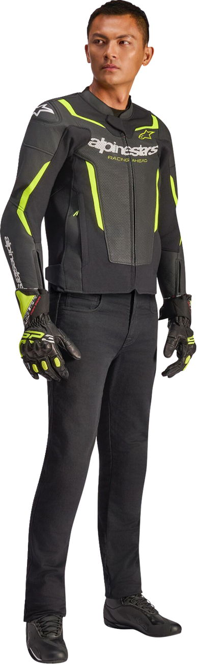 Alpinestars Men's GP Force v2 Leather Airflow Motorcycle Riding Jacket