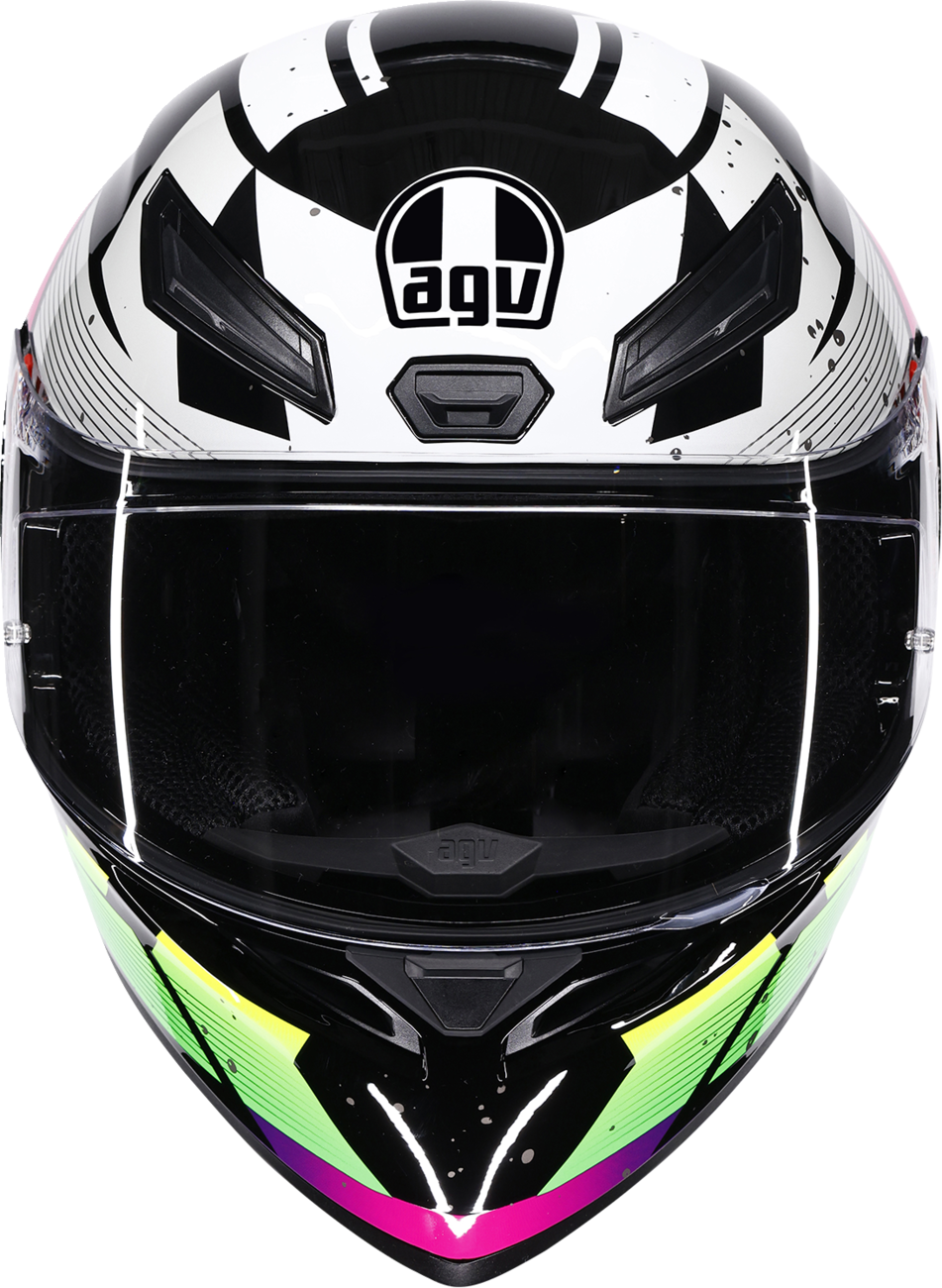 AGV K1 S Punkpulse Helmet - Black/Purple/Lime AGV K1 S Punkpulse Helmet - Black/Purple/Lime