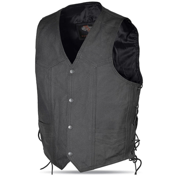Childs Top Quality Leather Bikers Style Vests. Childs Sizes