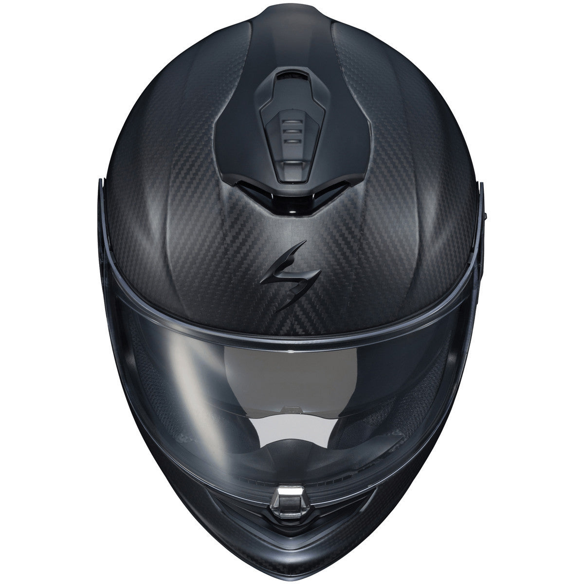 Scorpion EXO-ST1400 Carbon Helmet - Matte Black Top View