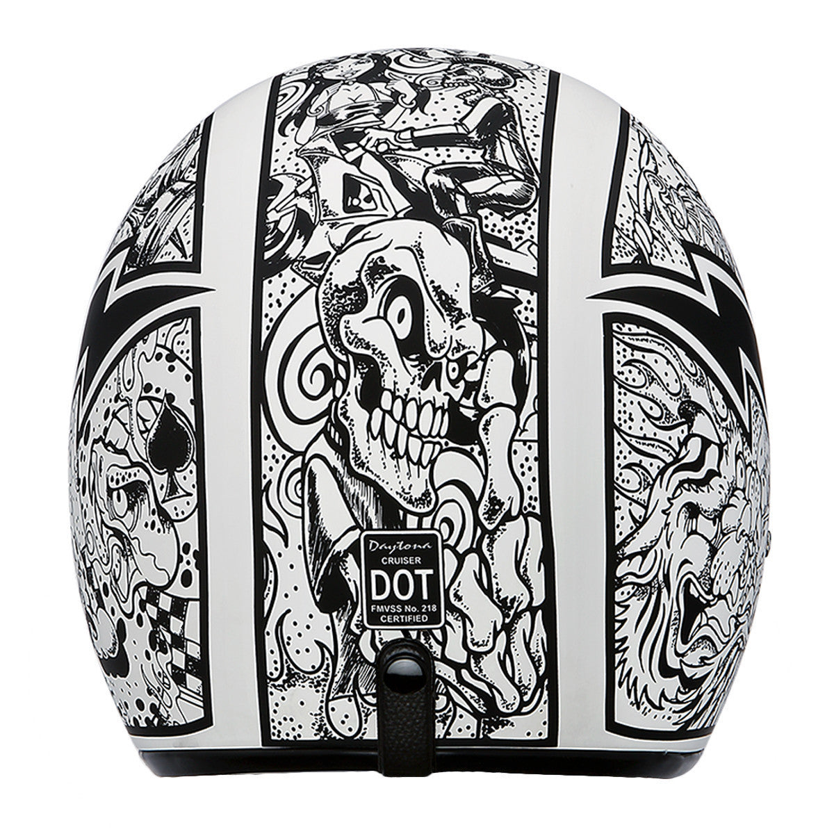 Daytona Cruiser Graffiti Helmet - Team Motorcycle