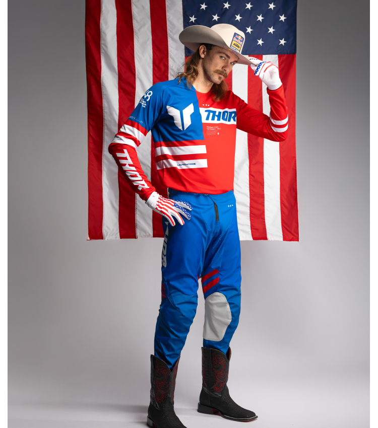 Thor Men's LAUNCHMODE Patriot MX Motorcycle Pants
