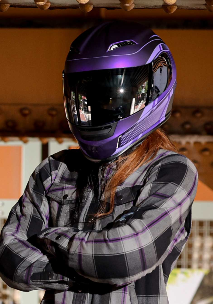 Z1R Jackal Dark Matter Purple Full Face Motorcycle Helmet Z1R Jackal Dark Matter Purple Full Face Motorcycle Helmet