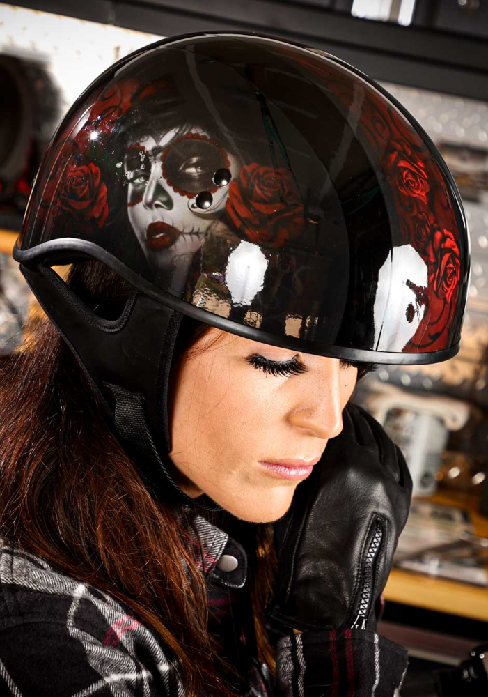 Z1R Vagrant Red Catrina Helmet