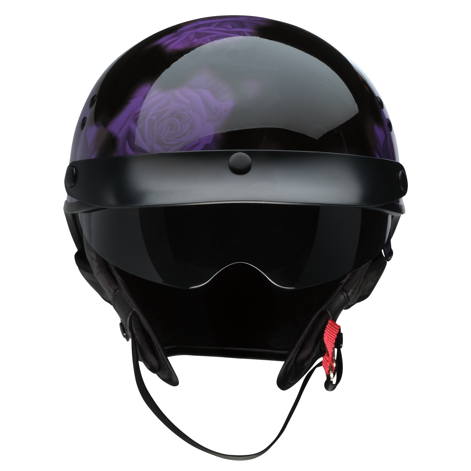 Z1R Vagrant NC Rose Half Face Motorcycle Helmet
