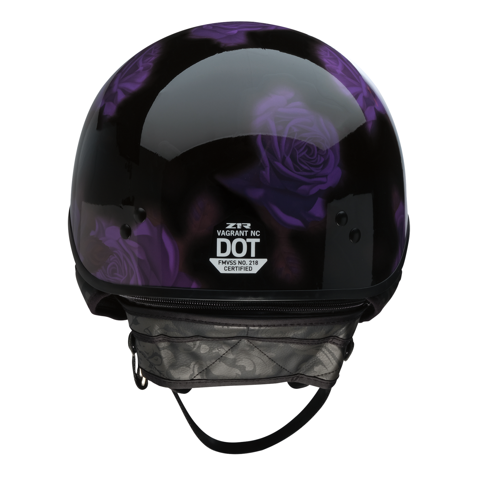 Z1R Vagrant NC Rose Half Face Motorcycle Helmet