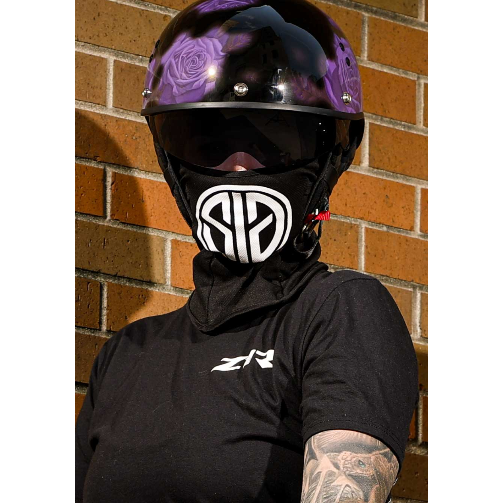 Z1R Vagrant NC Rose Half Face Motorcycle Helmet