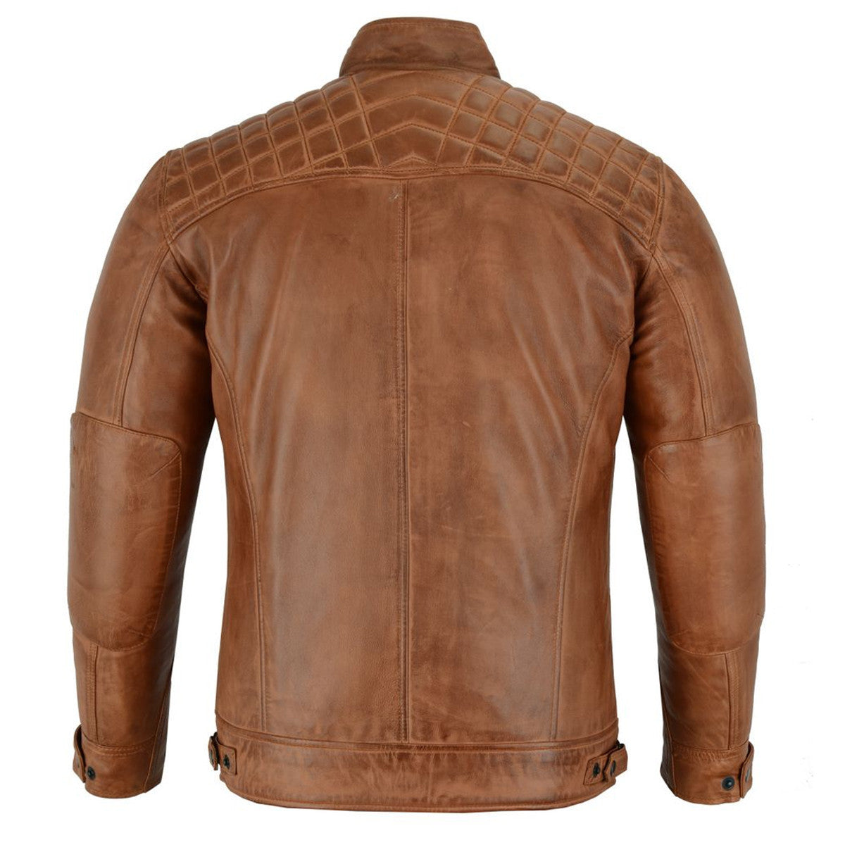Lambskin Austin Brown Motorcycle Leather Jacket