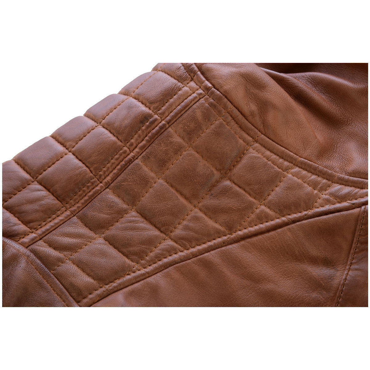 Lambskin Austin Brown Motorcycle Leather Jacket