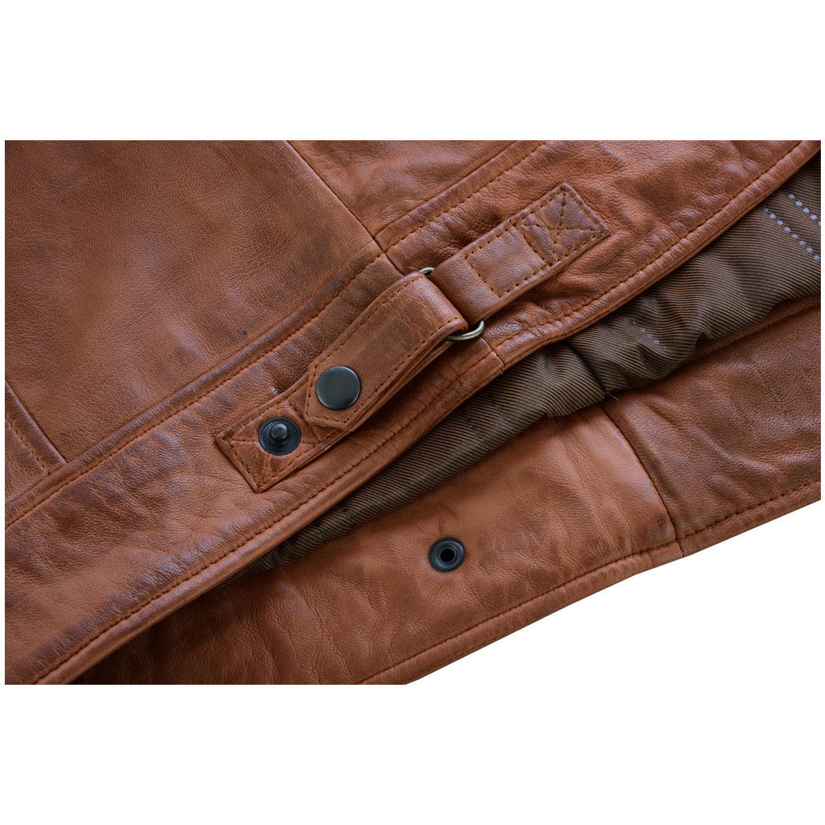 Lambskin Austin Brown Motorcycle Leather Jacket