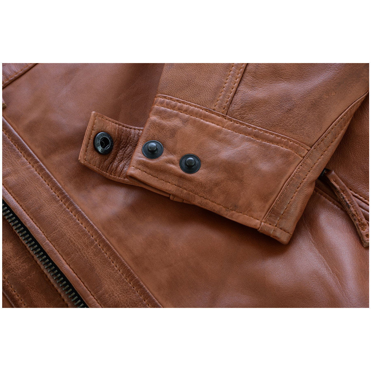 Lambskin Austin Brown Motorcycle Leather Jacket