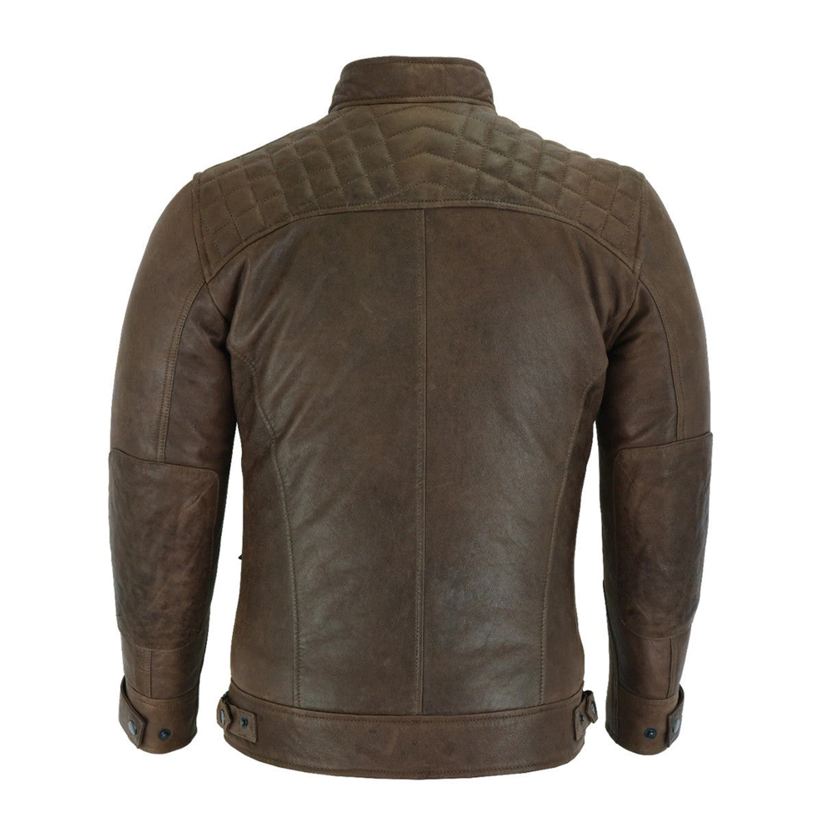 Lambskin Chocolate Brown Motorcycle Leather Jacket