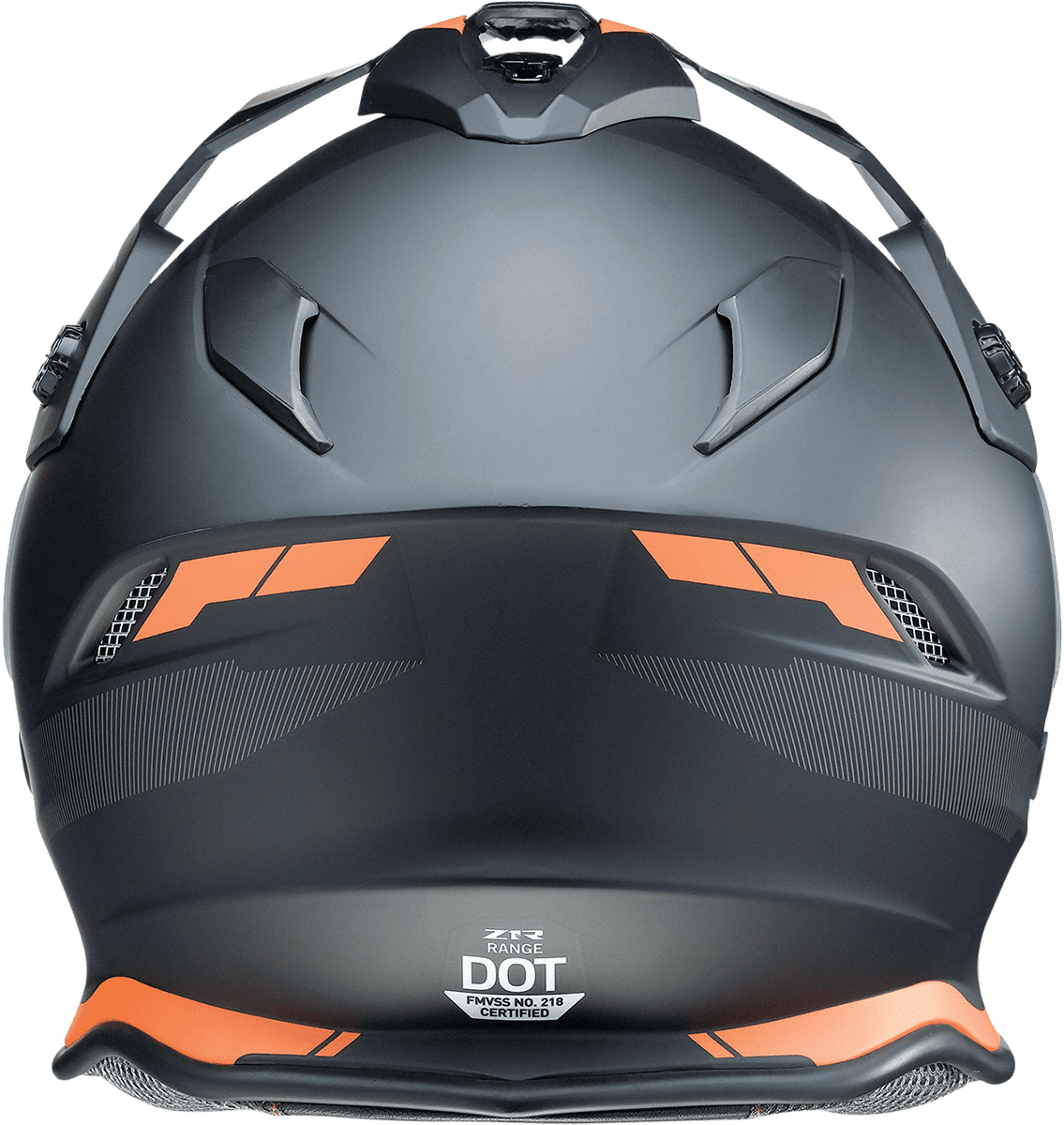 Z1R Range Uptake Helmet -Black/Orange - back - View
