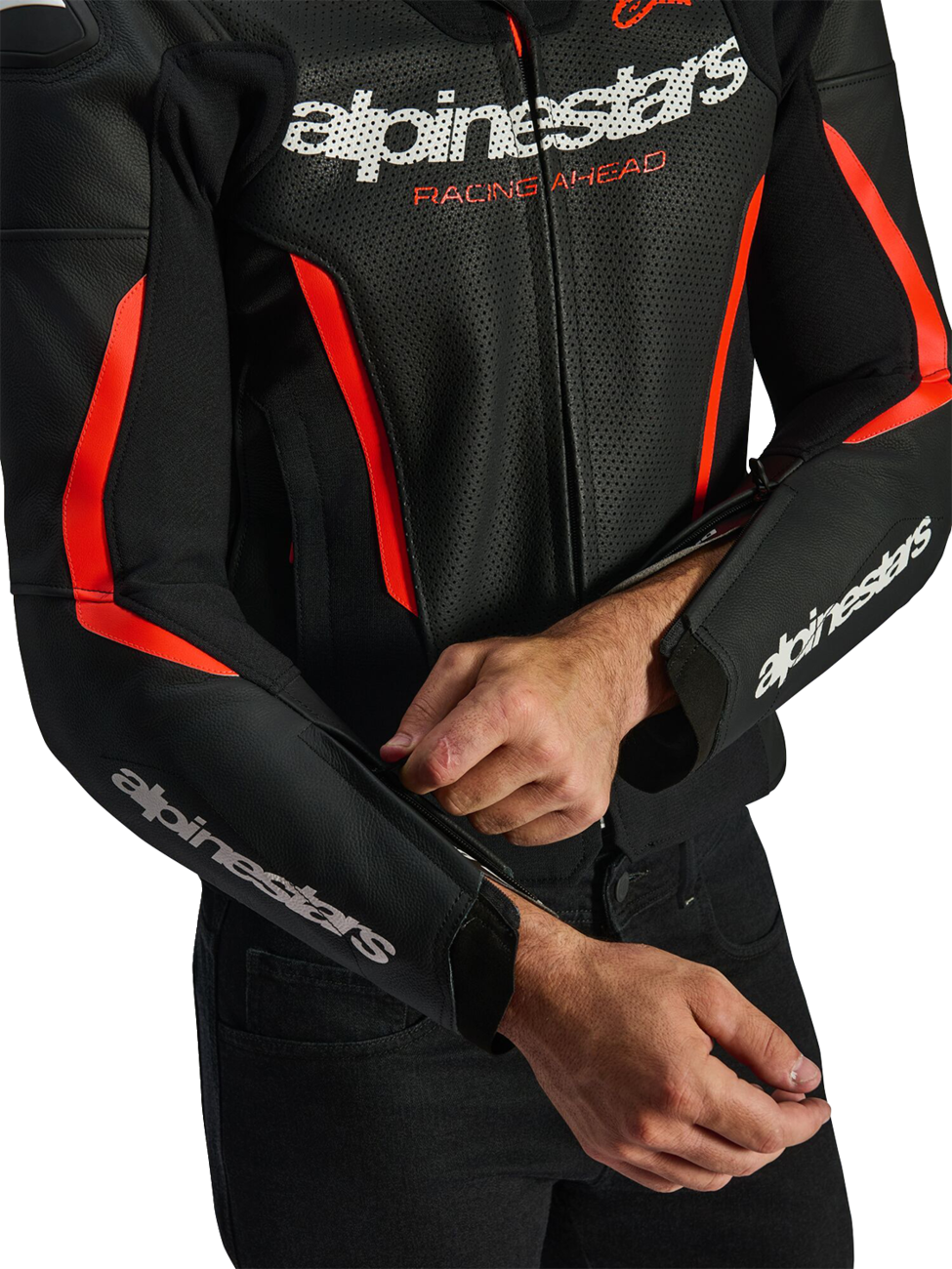 Alpinestars Men's GP Force v2 Leather Airflow Motorcycle Riding Jacket