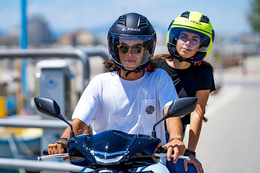 LS2 Copter Solid Open Face Motorcycle Helmet